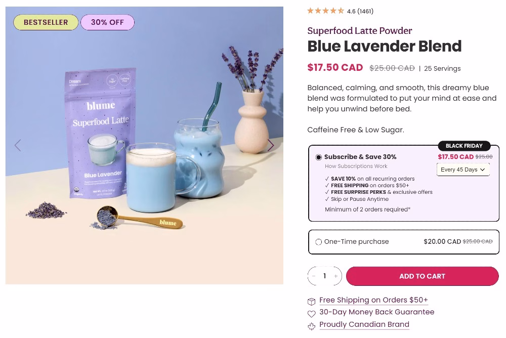 What Defines a High-Performing Product Landing Page 6 Blume